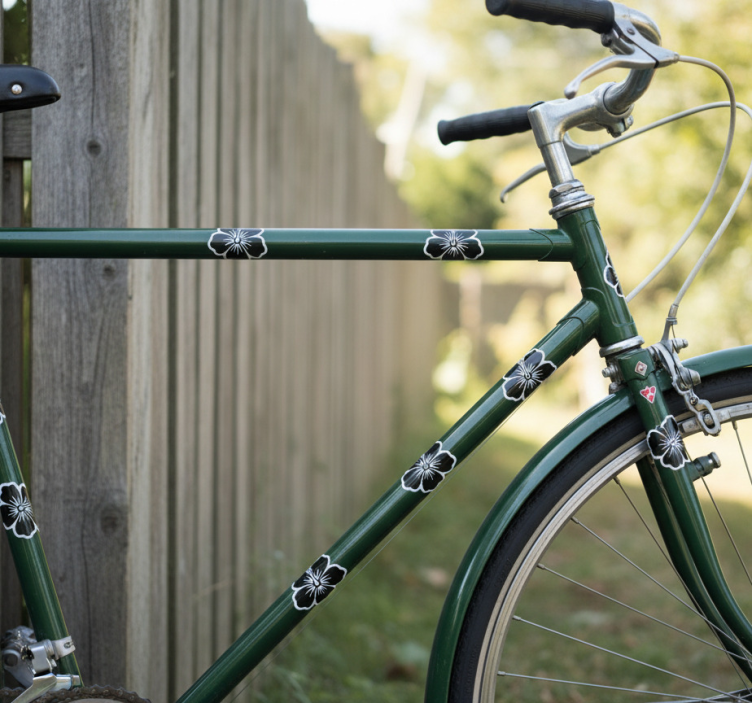 Lipdukai dviraciams hibisko gėlių rinkinys - „Tenstickers“