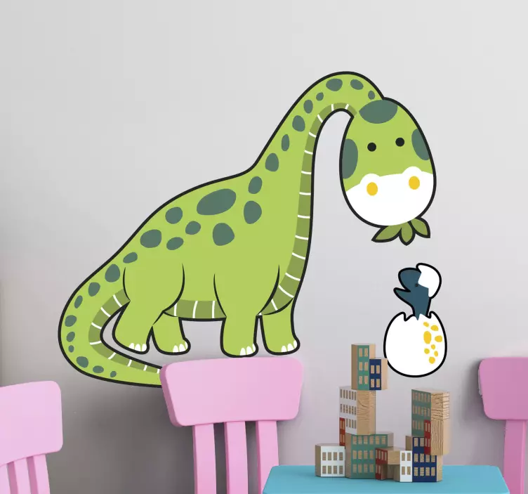 Lipdukas mielas dinosauro išsiritimas - „Tenstickers“