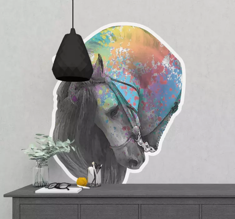 Lipdukas spalvingam arkliui portrete - „Tenstickers“