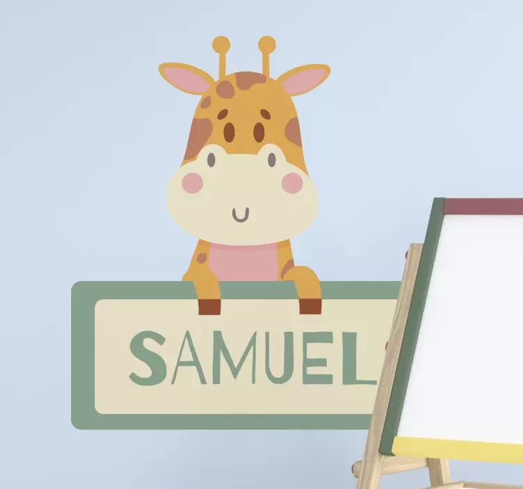 Lipdukas vaikams mielas žirafos figūrėlė - „Tenstickers“