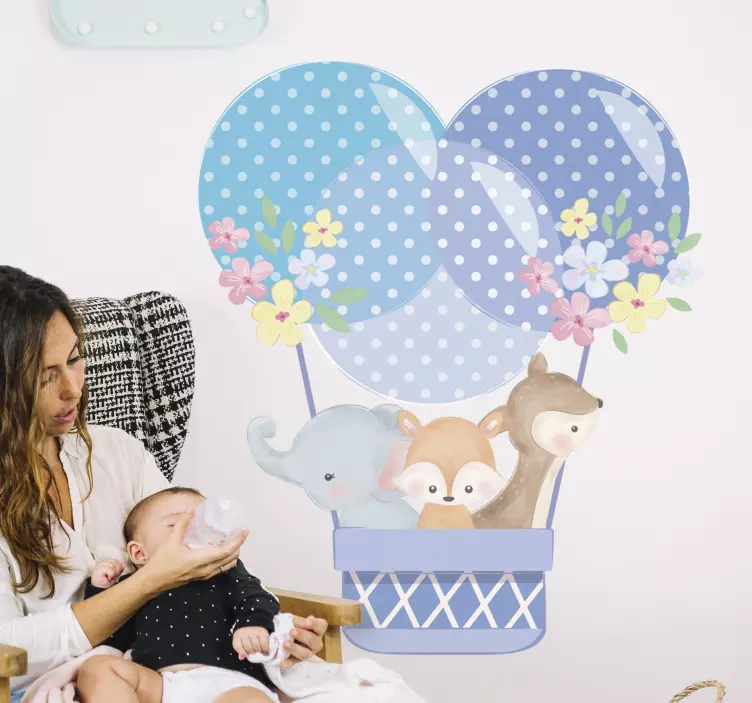 Lipdukas vaikams su žaismingais gyvūnų balionais - „Tenstickers“