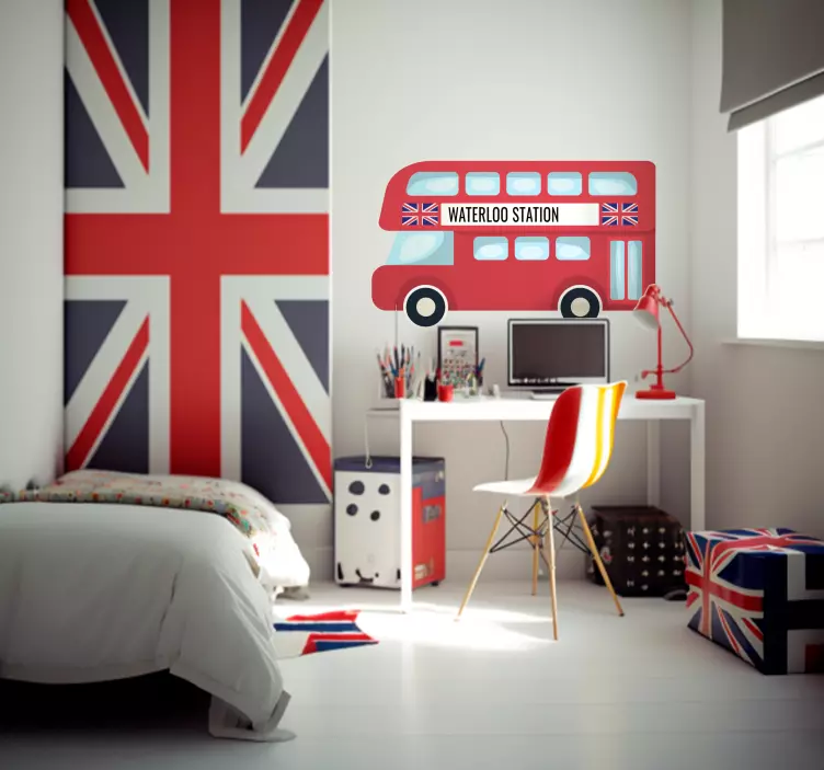 Londono autobuso pasirinktiniai londono lipdukai - „Tenstickers“