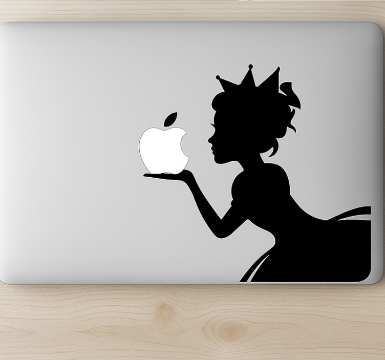 „macbook“ princesė Laptop lipdukas - „Tenstickers“