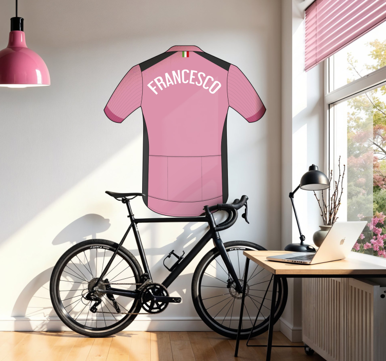 maglia rosa dviračio lipdukas - „Tenstickers“