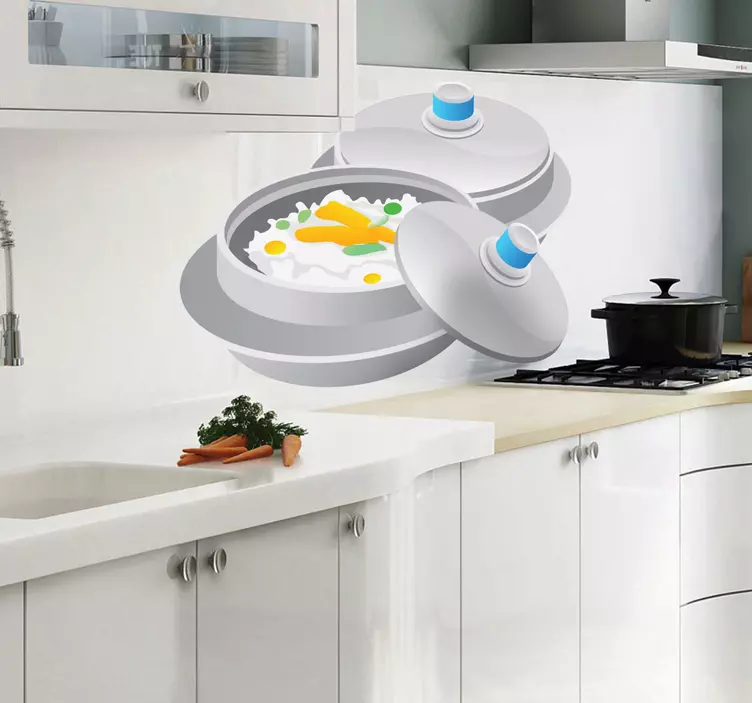 Maisto patiekimo konteineriai sienu lipdukas virtuvei - „Tenstickers“