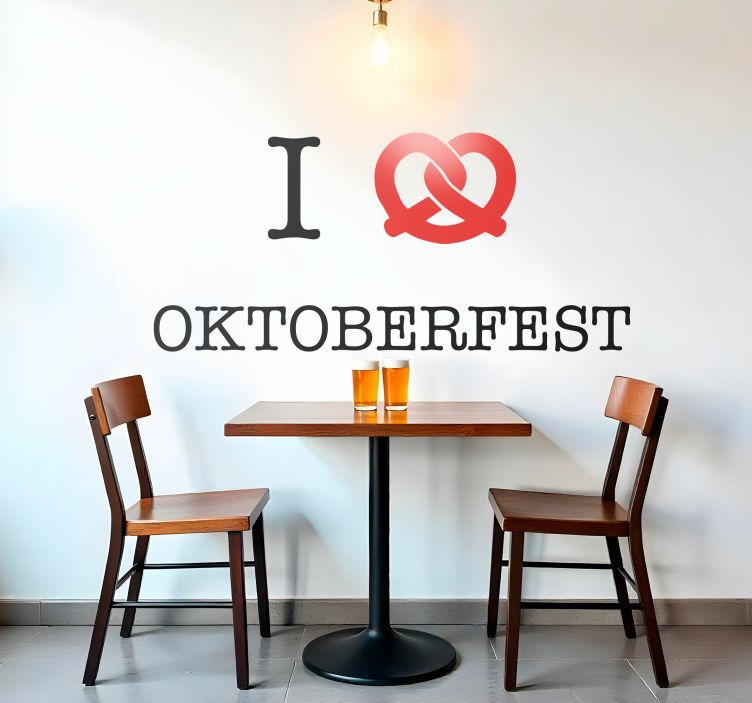 Man patinka oktoberfest tekstas gyvūnų lipdukas - „Tenstickers“