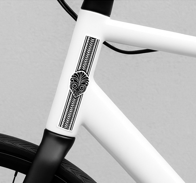 Maorių genties lapas lipdukai dviraciams - „Tenstickers“