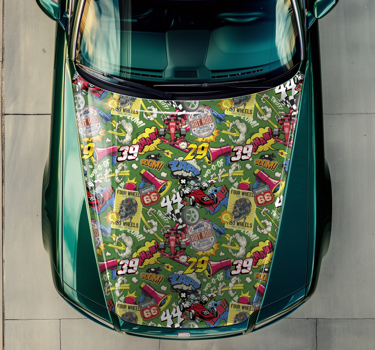 Margaspalvis gobtuvui Lipdukai automobiliams - „Tenstickers“