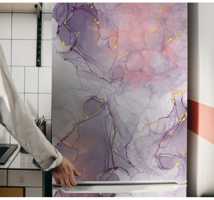 Marmurinis abstraktus raštas šaldytuvo lipdukas - „Tenstickers“