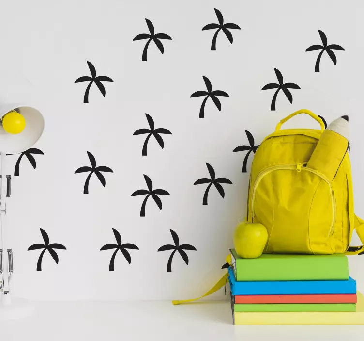 Mažos palmės nustato medžio sienos lipduką - „Tenstickers“