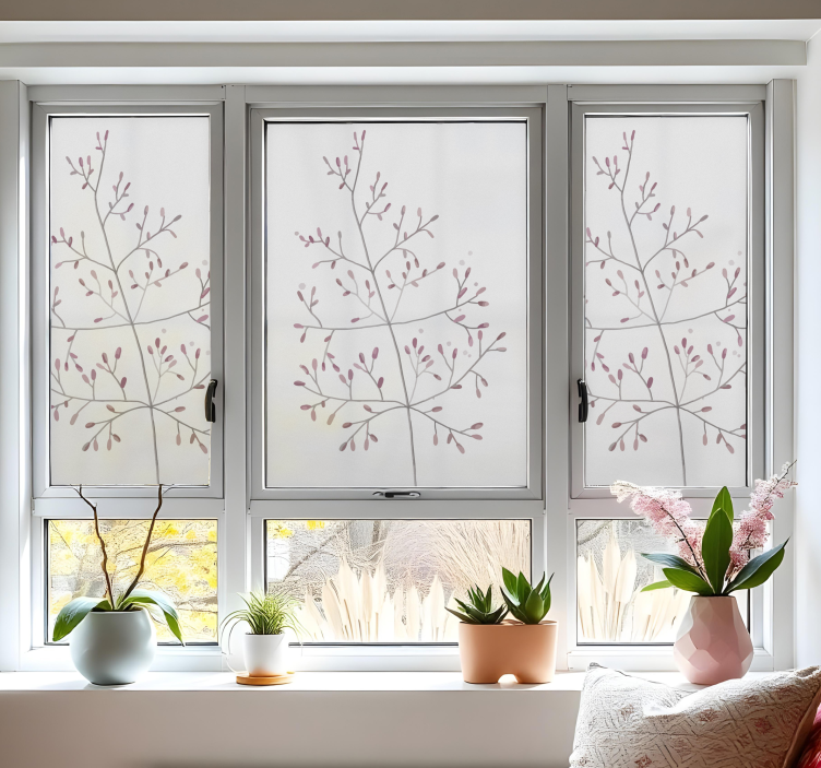 Mažytės šakelės lipdukas ant stiklo - „Tenstickers“