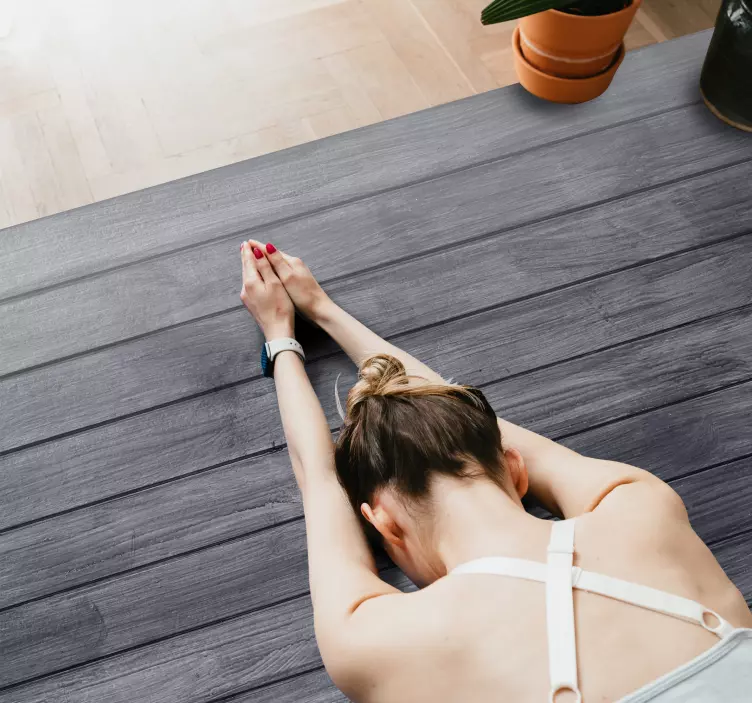 Medinis pilkos spalvos grindų lipdukas grindų lipdukas - „Tenstickers“