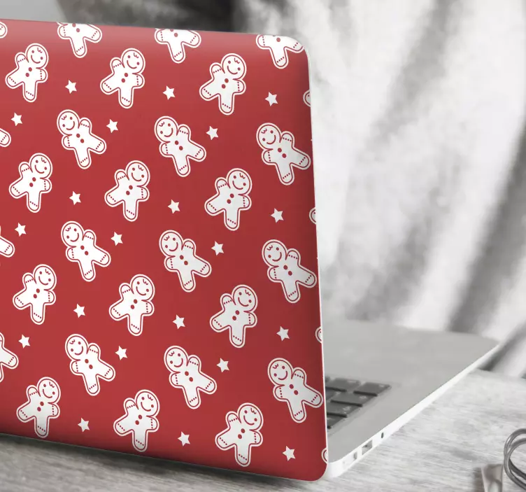 Meduolių personažų raštas Nešiojamojo kompiuterio lipdukas - „Tenstickers“