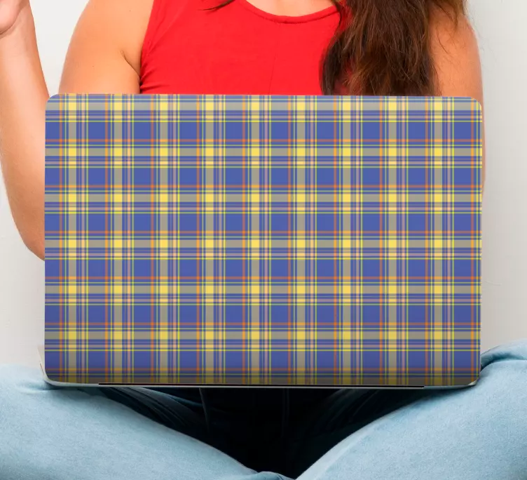 Mėlynos spalvos dantų akmenų modelio nešiojamojo kompiuterio oda - „Tenstickers“