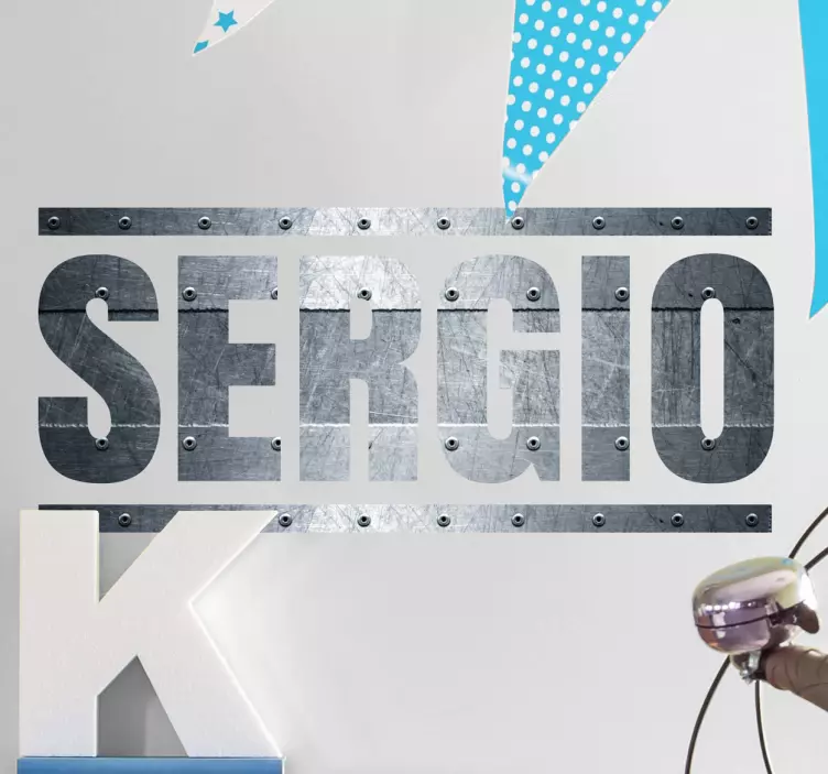 Metalo efekto sienos lipdukas - „Tenstickers“