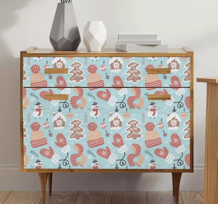 Mielas meduolių namelio kalėdinis lipdukas - „Tenstickers“