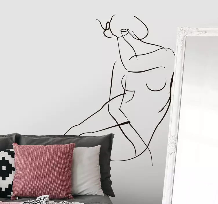 Minimalistinio meno „pintura“ sienų dailės lipdukas - „Tenstickers“