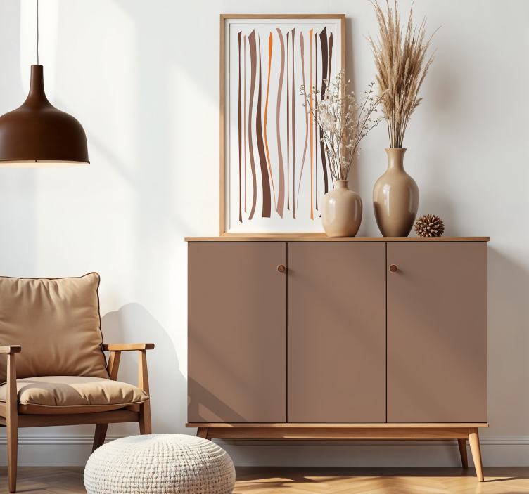 mocha mousse baldų lipdukas - „Tenstickers“