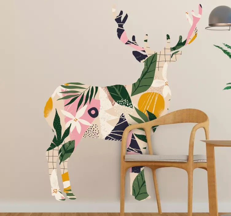 Modelio briedžio gyvūnų sienos lipdukas - „Tenstickers“