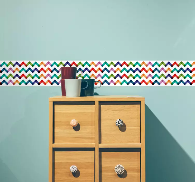 Modernaus ornamento sienos lipdukas - „Tenstickers“