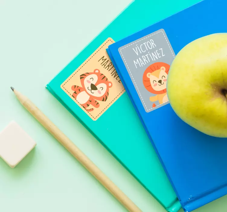 Mokyklinių užrašų knygelių etikečių etiketės - „Tenstickers“