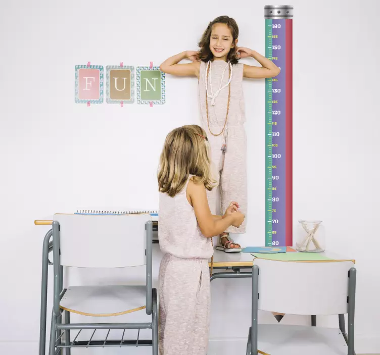 Mokyklos vaiko ūgio lentelė - „Tenstickers“