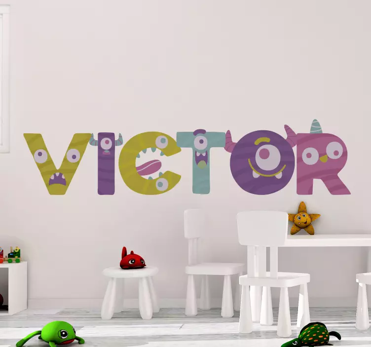 Monstro šrifto monstro animuotasis paveiksliukas - „Tenstickers“