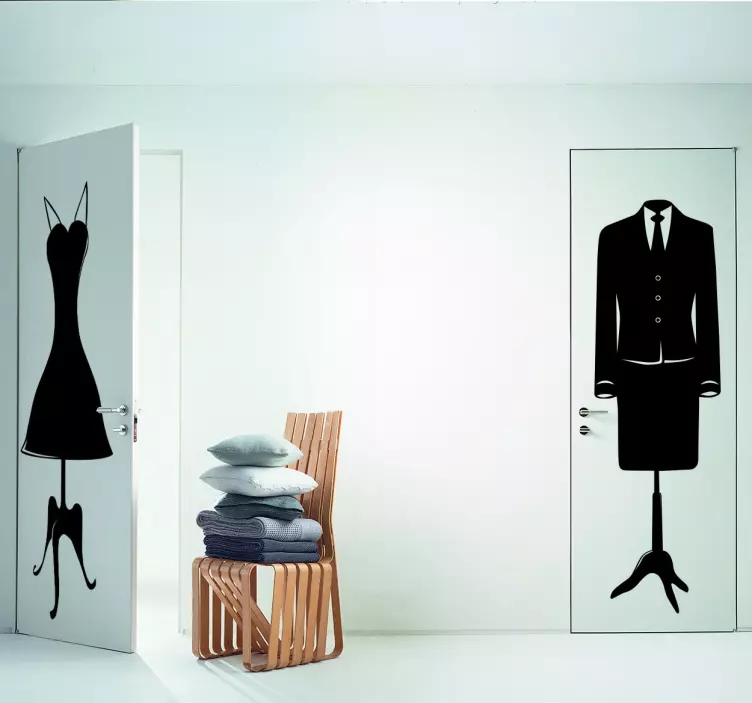 Moteriško kostiumo striukės lipdukas - „Tenstickers“