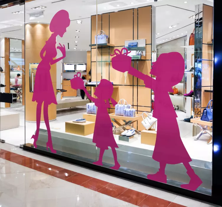 Motinos ir dukters sienos lipdukas - „Tenstickers“