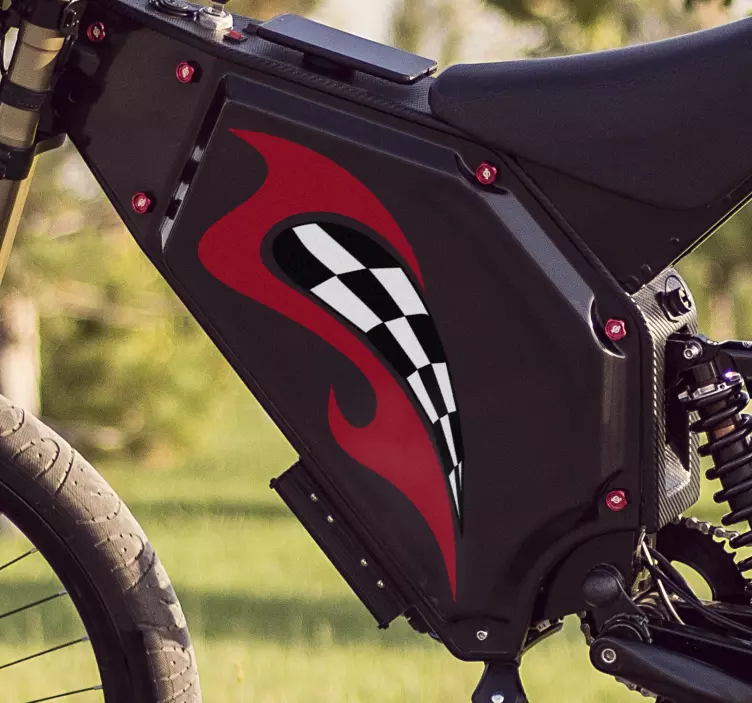 Motociklų lenktynių vinilo lipdukas - „Tenstickers“