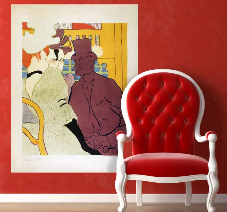 „moulin rouge lautrec art“ lipdukas - „Tenstickers“