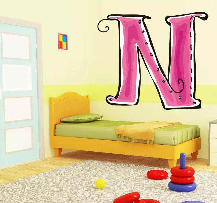 N raidės lipdukas - „Tenstickers“