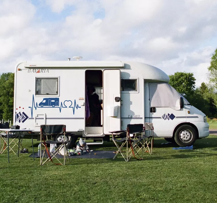 Namelio ant kardiogramos automobilio lipdukas - „Tenstickers“