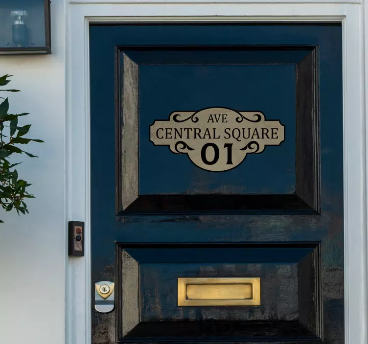 Namo numerio stiklinių durų lipdukas - „Tenstickers“