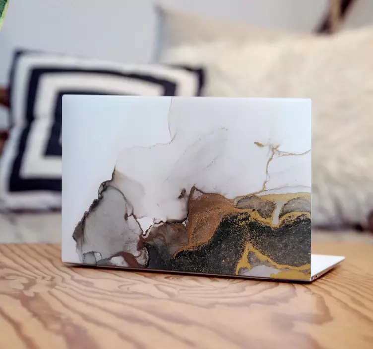 Nešiojamojo kompiuterio lipdukas elegantiška marmuro danga - „Tenstickers“