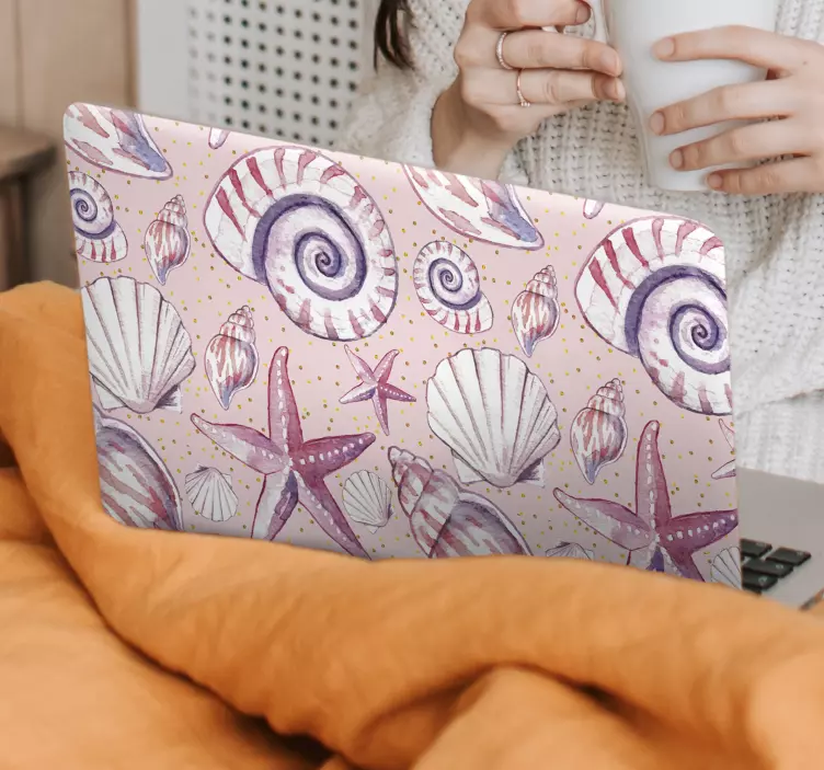 Nešiojamojo kompiuterio lipdukas kriauklės ir Žvaigždynai - „Tenstickers“