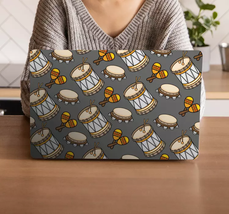 Nešiojamojo kompiuterio lipdukas muzikos instrumentams - „Tenstickers“