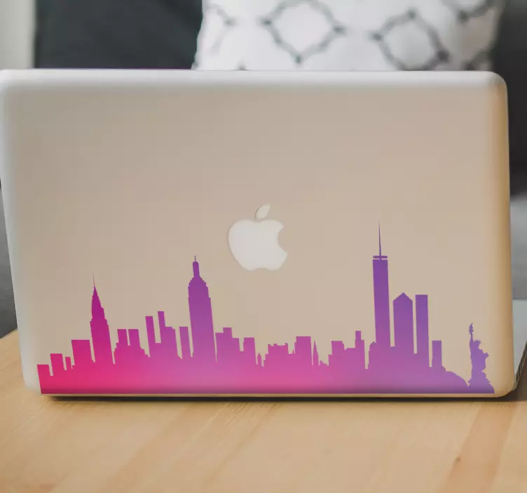New york skyline nešiojamojo kompiuterio animuotasis paveiksliuka - „Tenstickers“