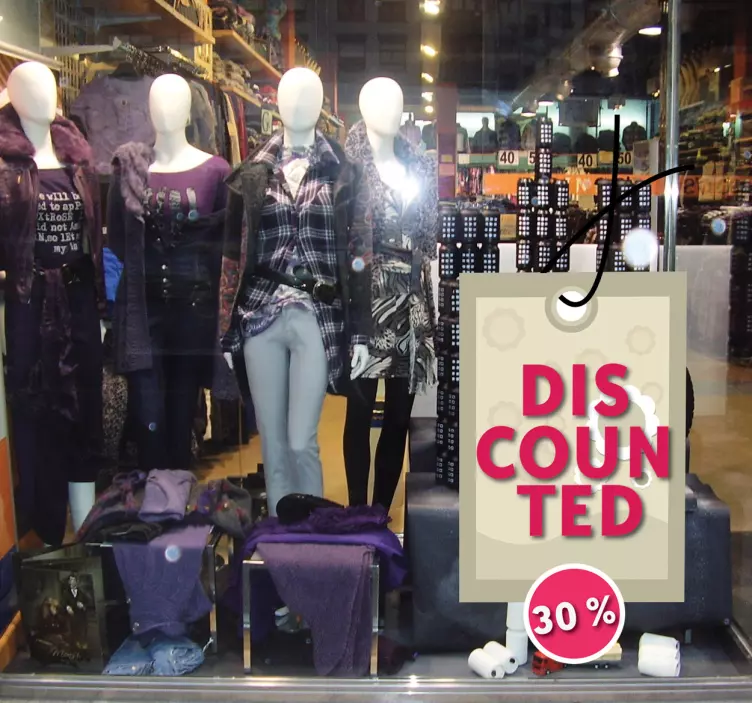 Nuolaidos kaina išpardavimo lipdukai - „Tenstickers“