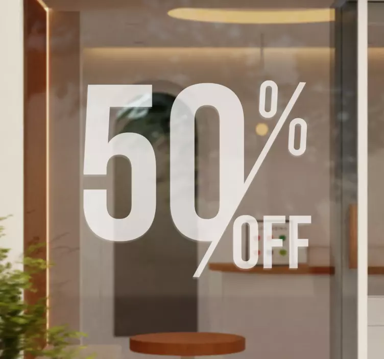 Nuolaidos lipdukas vitrinoms - „Tenstickers“