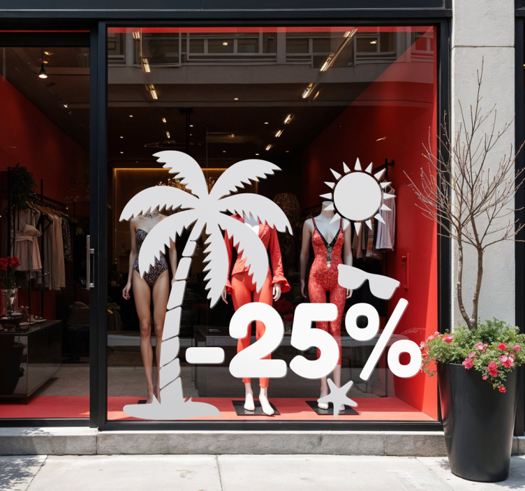 Nuolaidų vasaros piktogramos išpardavimo lipdukai - „Tenstickers“