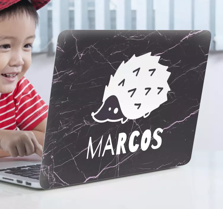 Paprastas kiaulės nešiojamojo kompiuterio lipdukas - „Tenstickers“