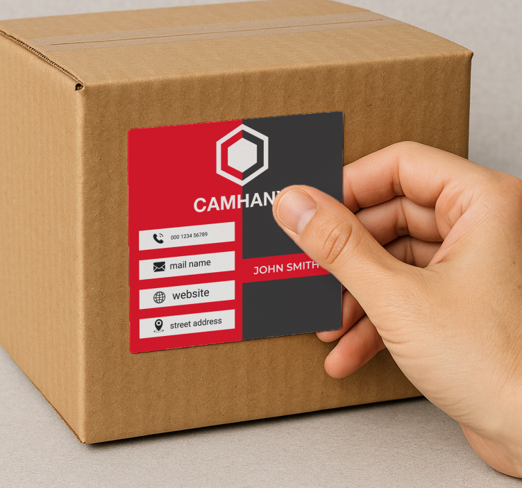 Vizitinė kortelė pritaikomas lipdukas - „Tenstickers“