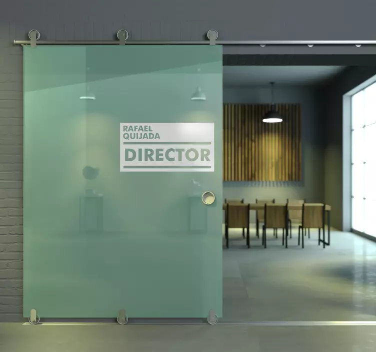 Personalizuojamas krovinys durų lipdukas - „Tenstickers“