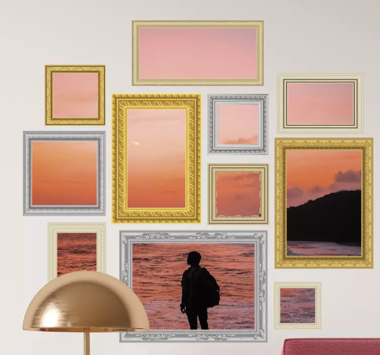 Suasmeninamas kolekcijos paveikslų rėmelių lipdukas - „Tenstickers“