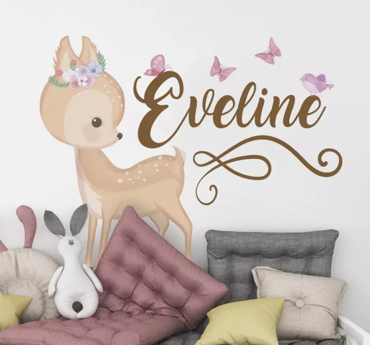 įasmenintas elnio iliustracijos lipdukas - „Tenstickers“