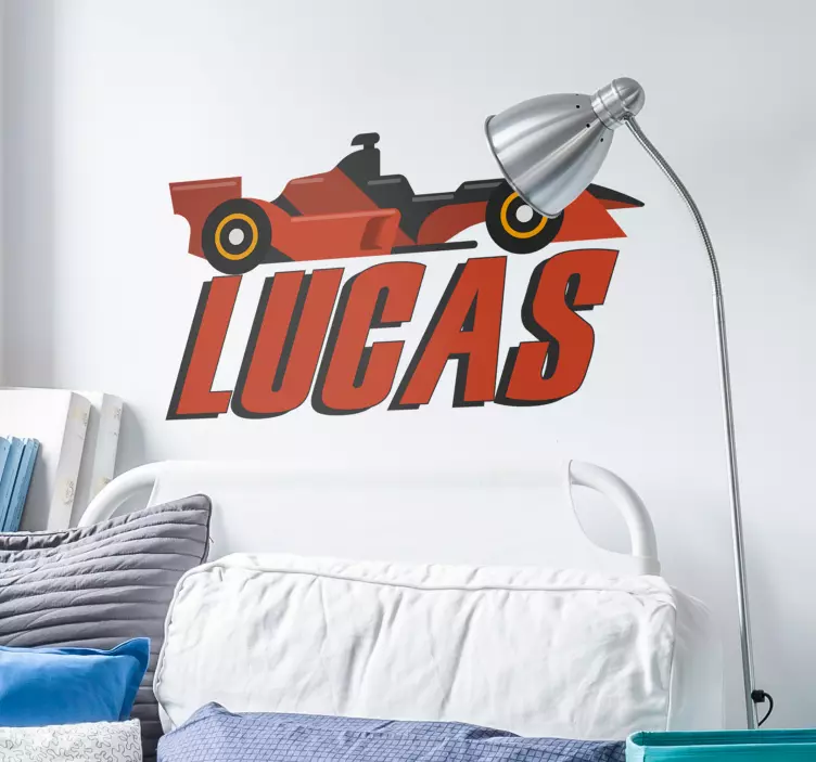 Personalizuotas f1 automobilio sienos lipdukas - „Tenstickers“