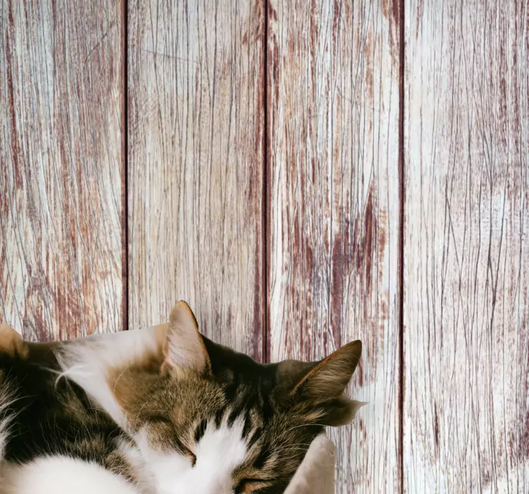 Pilkos medinės lentos tekstūros sienų lipdukas - „Tenstickers“