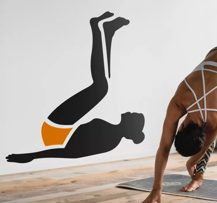 Pilvo mankštos sienos lipdukas - „Tenstickers“