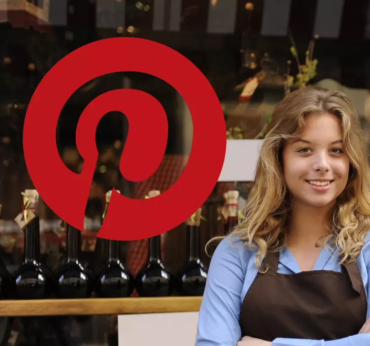 Pinterest logotipo lipdukas - „Tenstickers“